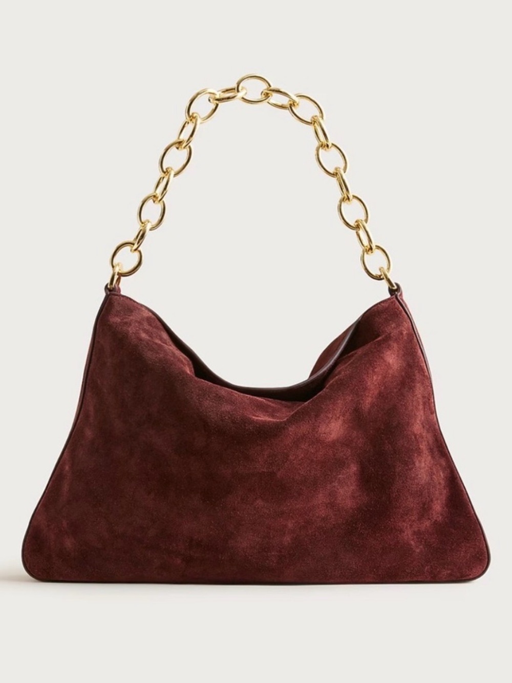 J. Crew Berkeley Chainlink Shoulder Bag in Suede